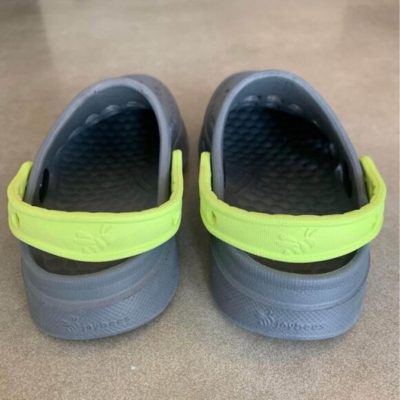 JOYBEES clogs. Little kids size 8/9. Gray & neon. New condition. - Picture 3 of 7
